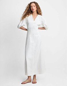 VESTIDO MIDI RECORTES