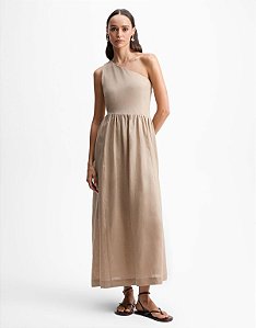 VESTIDO EVASE UM OMBRO SÓ