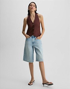 BERMUDA JEANS OVER 5 POCKETS