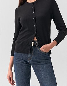 CARDIGAN TRICOT BÁSICO BOTÕES