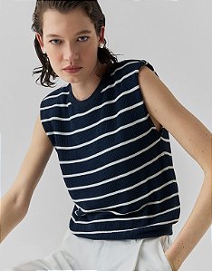 REGATA TRICOT MUSCLE LISTRADA
