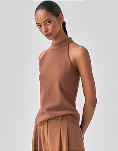BLUSA GOLA ALTA CREPE 360