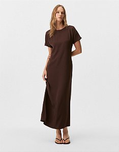 VESTIDO MIDI RETO