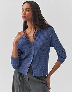 CARDIGAN TRICOT TRANÇA