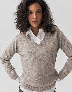 BLUSA TRICOT CASHMERE DECOTE V