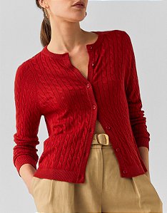 CARDIGAN TRICOT TRANÇA