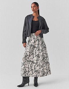 SAIA EVASÊ JACQUARD POÁ FOLHAGEM