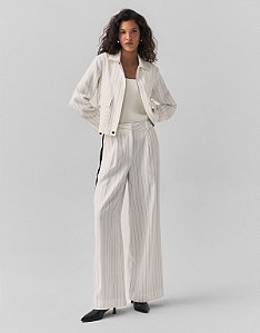 CALÇA FIO TINTO OFF WHITE