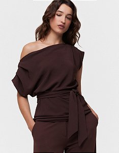BLUSA PREGAS E FAIXA