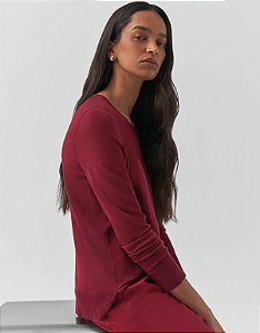 BLUSA TRICOT BÁSICA GOLA REDONDA