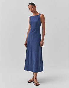 VESTIDO EVASE RECORTES