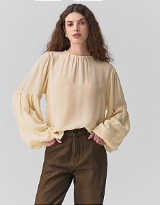 BLUSA AMPLA MANGA BALONE
