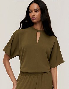 BLUSA AMPLA MANGA CURTA