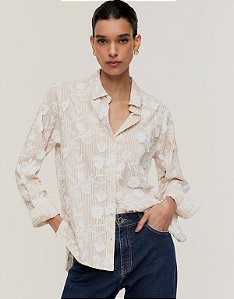 CAMISA LISTRAS BORDADA