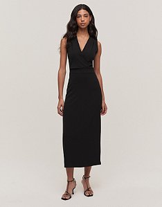 VESTIDO RETO TRANSPASSE