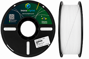 Filamento PLA PREMIUM Inova3DPrint 1,75mm - BRANCO