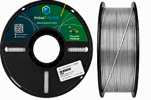 Filamento PLA SILK PREMIUM Inova3DPrint 1,75mm - PRATA