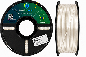 Filamento PLA SILK PREMIUM Inova3DPrint 1,75mm - BRANCO PEROLA