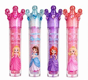 👑 Lip Gloss Infantil Princesas 24K Glow 👑