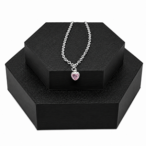 Pulseira Coração Rosa