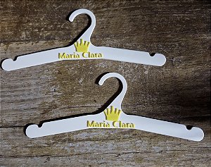 Conjunto com 6 unidades de Cabide Infantil personalizado com nome