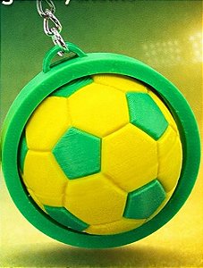 Chaveiro Giratório de Futebol do Brasil