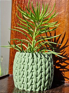 Cachepô Para Plantas Estilo Tricô