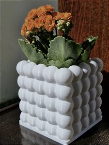 Cachepô Cubo Bolha Moderno Minimalista