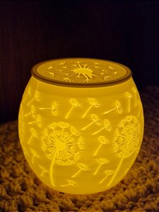 Porta-Velas Dente-de-Leão Com Tampa