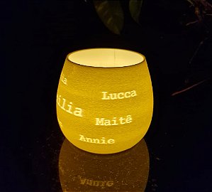 Porta-Velas Personalizado Família