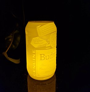 Porta-Velas Latinha de Budweiser Litografia