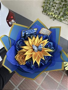 Buque Van Gogh com glitter