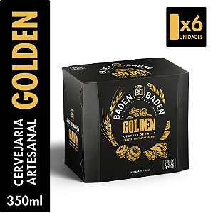 Pack 6un Cerveja Baden Golden Lata 350ml