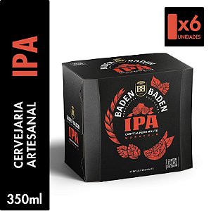Pack 6un Cerveja Baden IPA Maracujá Lata 350ml