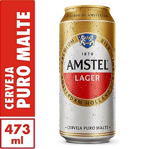 Cerveja Amstel Lager Lata 473ml