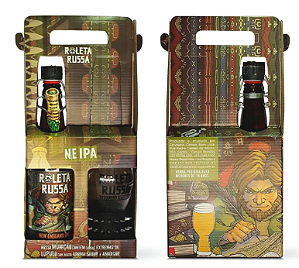Kit Cerveja Roleta Russa New England 500ml + Copo Bracelete