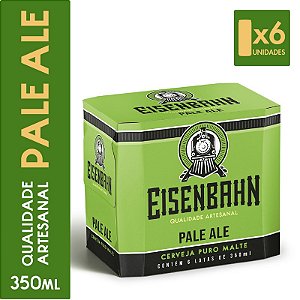 Pack 6un Cerveja Eisenbahn Pale Ale Lata 350ml