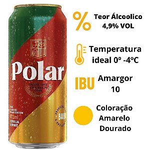 Cerveja Polar RS Lata 473ml