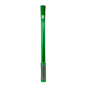 Bomba de Tereré Black Erva Verde Lisa c/ Mola Externa Alumínio 19cm