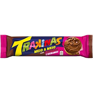 Biscoito Trakinas Recheado Chocolate e Morango 126g