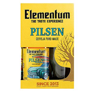 Kit Cerveja Elementum Pilsen 500ml + Copo