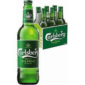 Pack 6un Cerveja Carlsberg Importada Long Neck 330ml
