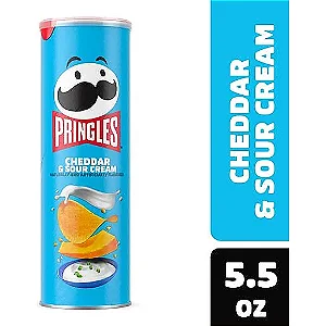 Batata Pringles Cheddar & Sour Cream Importada 158g