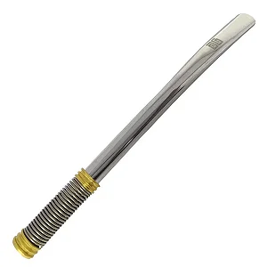 Bomba de Tereré Black Erva Lisa c/ Mola Externa Dourada Inox 19cm