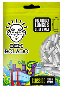 Filtro Bem Bolado Classico Longo Slim Bag Com 100 Filtros