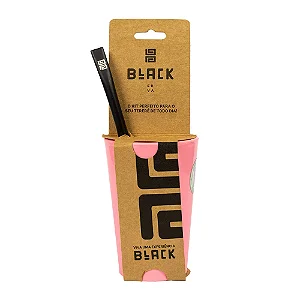 Kit Copo Caldereta e Bomba 350ml Black Erva - Rosa Bebe