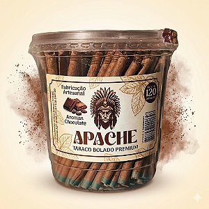 Tabaco Bolado Apache Chocolate  Pote 110un