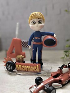 Topo de Bolo Personalizável Hotwheels 15 cm