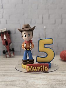 Topo de Bolo Toy Story Woody Personalizado