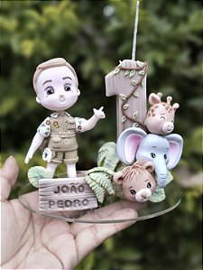 Topo Selva Personalizado para Bolo Infantil